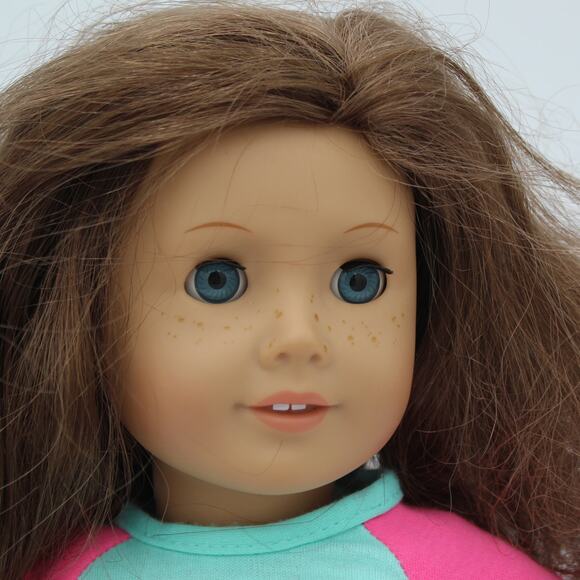 American Girl Doll Brown Hair Blue Eyes Truly Me JLY Doll 18 Inch Freckles - Picture 2 of 6